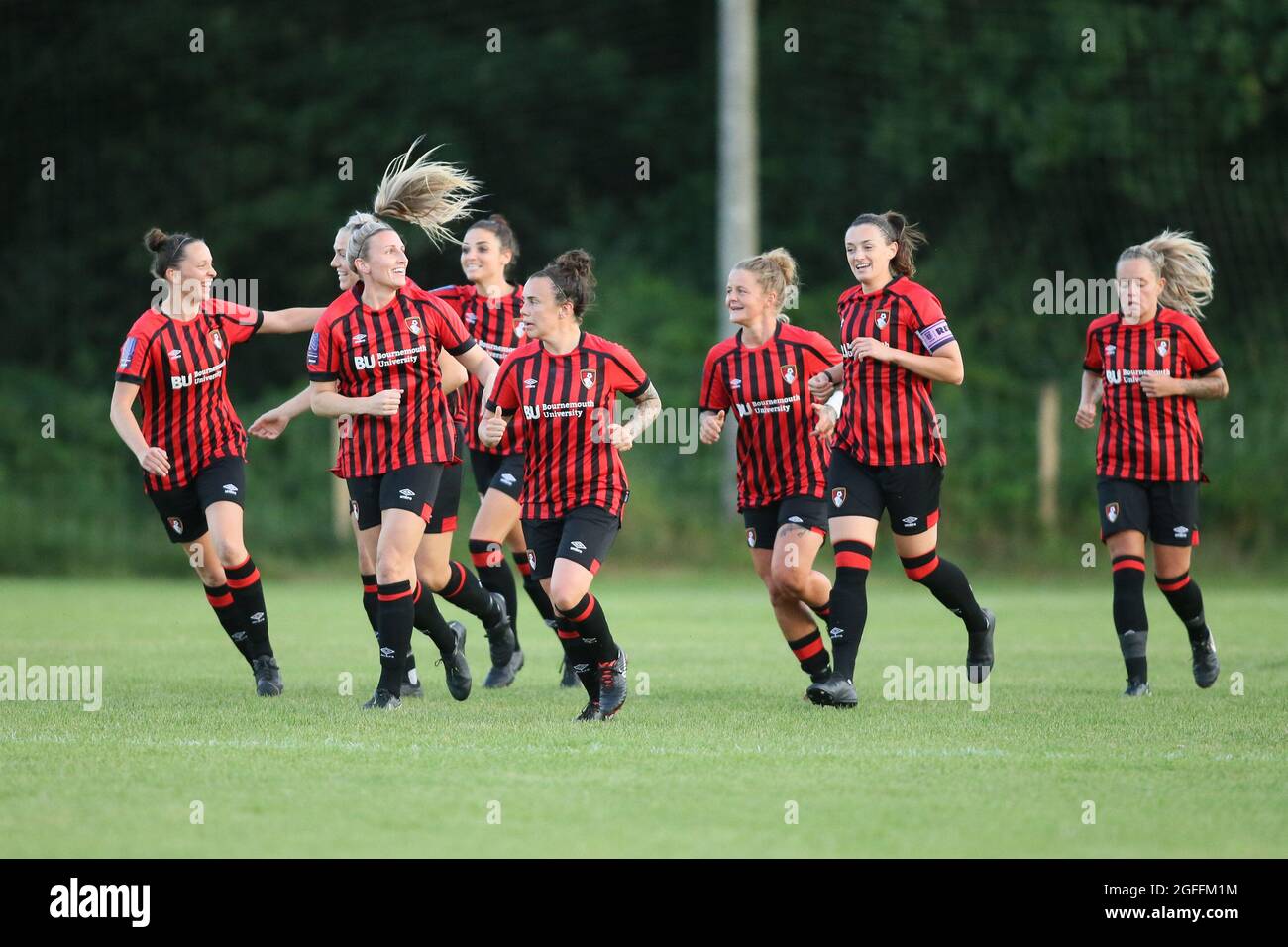 Verwood, Regno Unito. 25 agosto 2021. Durante la partita della Womens National League tra AFC Bournemouth e Southampton Women FC al Potterne Park di Verwood, Inghilterra Credit: SPP Sport Press Photo. /Alamy Live News Foto Stock