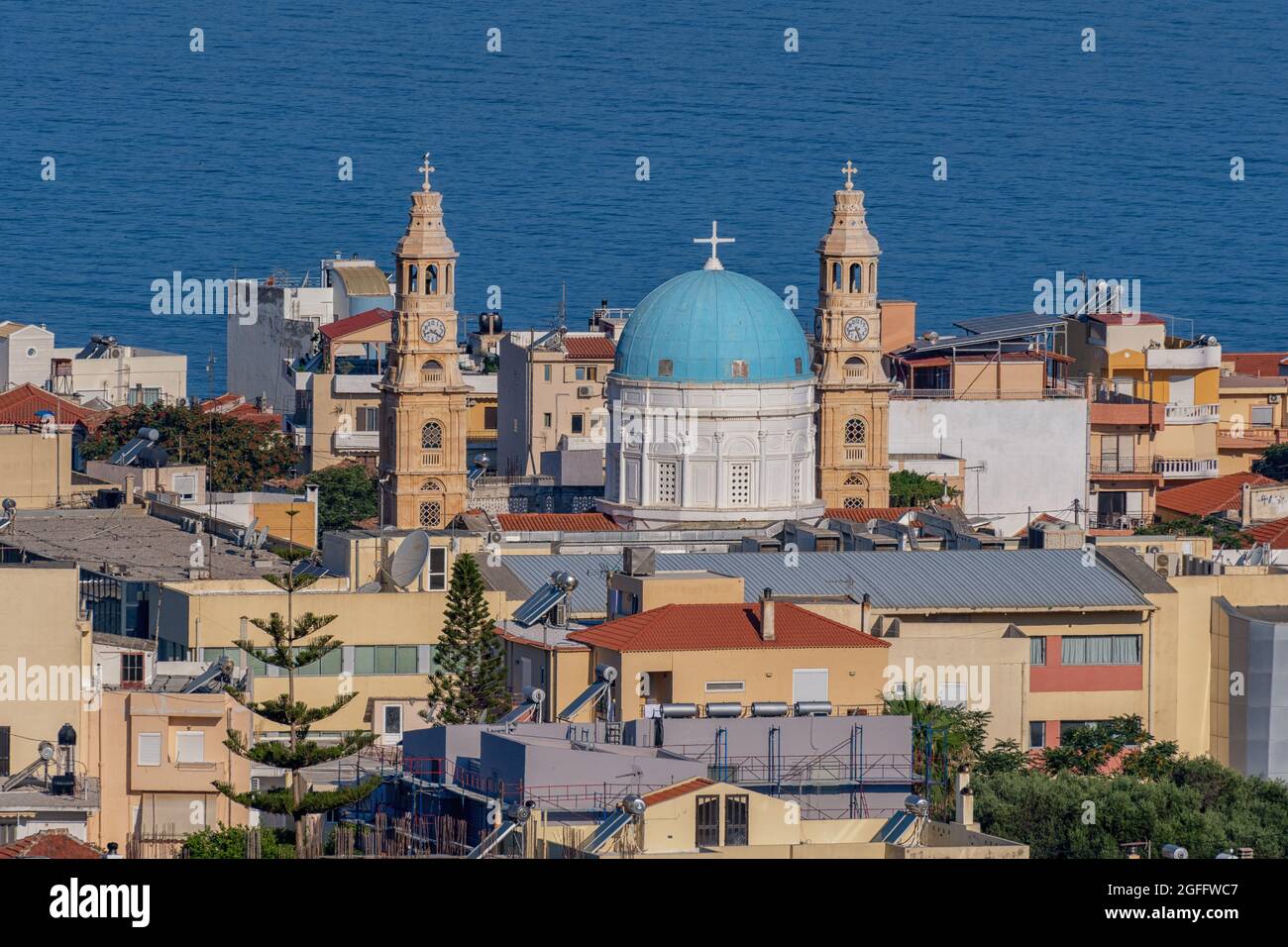 Chiesa di Evaggelistria a Chania, sull'isola greca di Creta Foto Stock