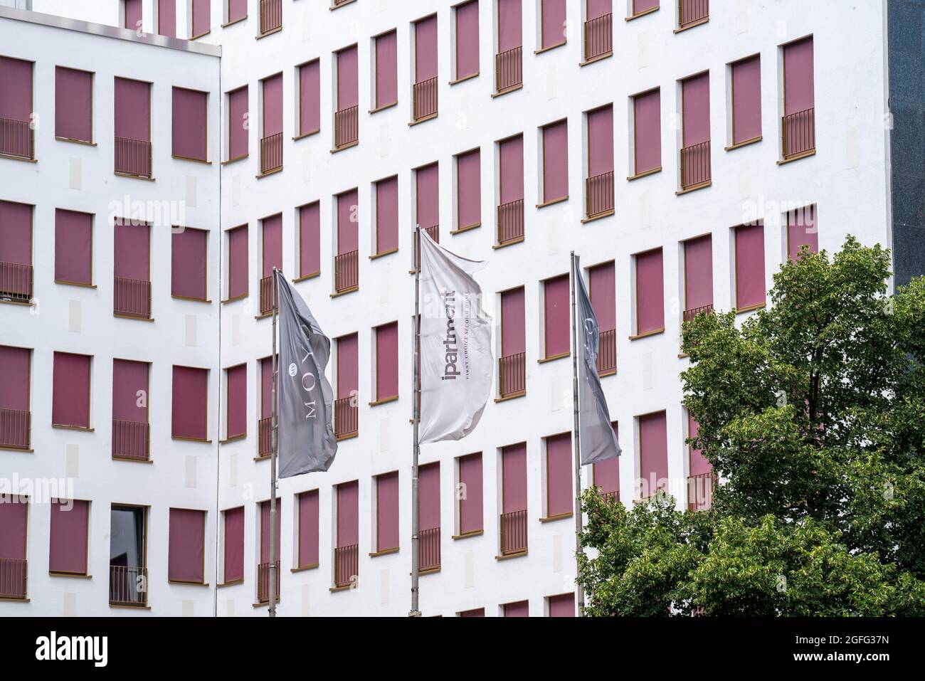 Flat Hotel, My Moyo,gestito da Ipartment,137 Serviced Apartments nel centro della città di Essen, NRW, Germania. Foto Stock