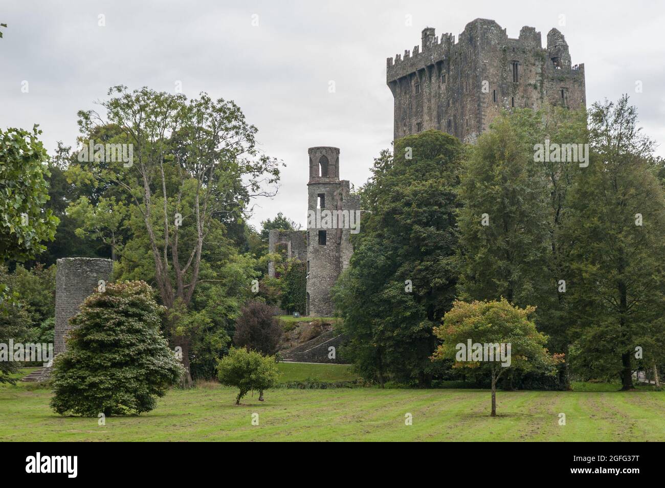 Il castello di Blarney, con i suoi giardini, è un'attrazione popolare nei pressi di Cork Foto Stock