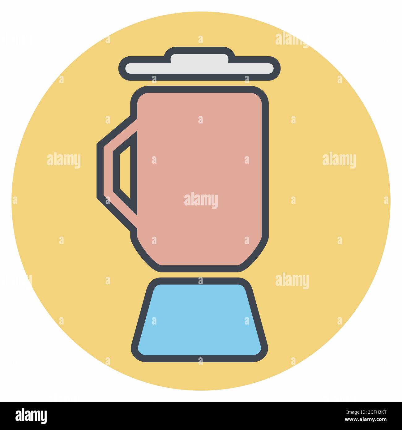 Icona vettore di miscela di caffè - stile di accoppiamento di colore - illustrazione semplice, tratto modificabile, vettore modello di disegno, buono per stampe, poster, pubblicità Illustrazione Vettoriale