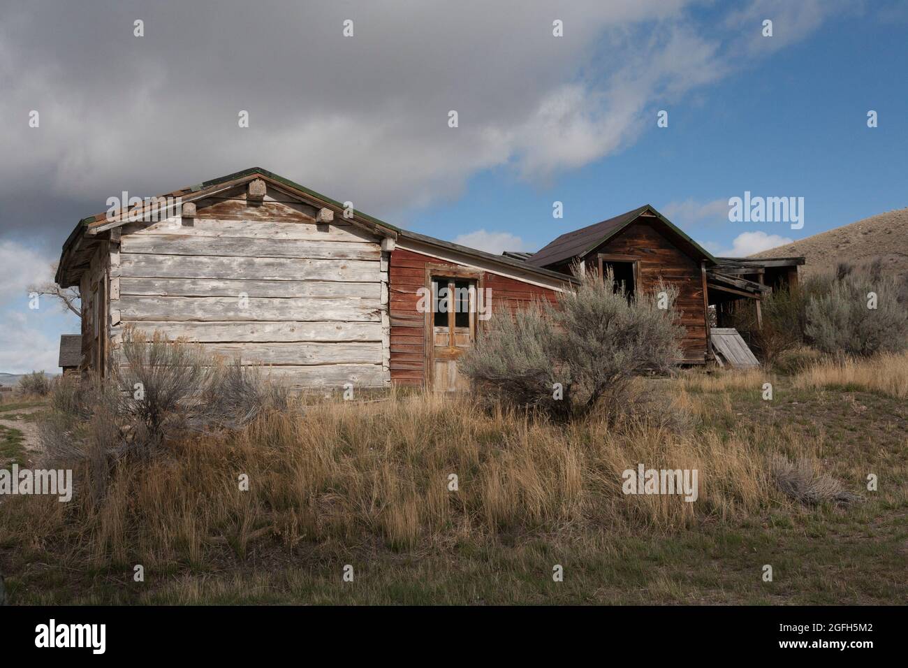 Bannack Buildings, Bannack state Park, MT. Foto Stock