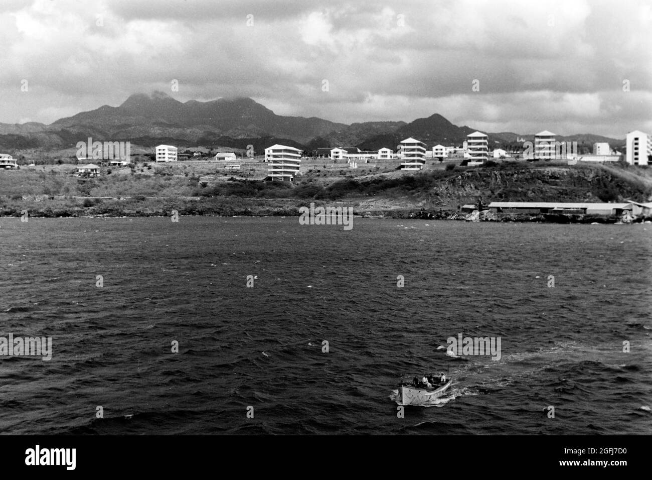 Im Hafenbecken, Haiti, 1967. Nel bacino del porto, Haiti, 1967. Foto Stock