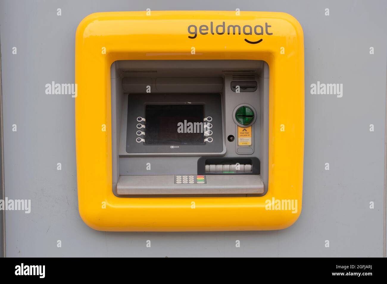 ATM Geldmaat ad Amsterdam Paesi Bassi 21-8-2021 Foto Stock