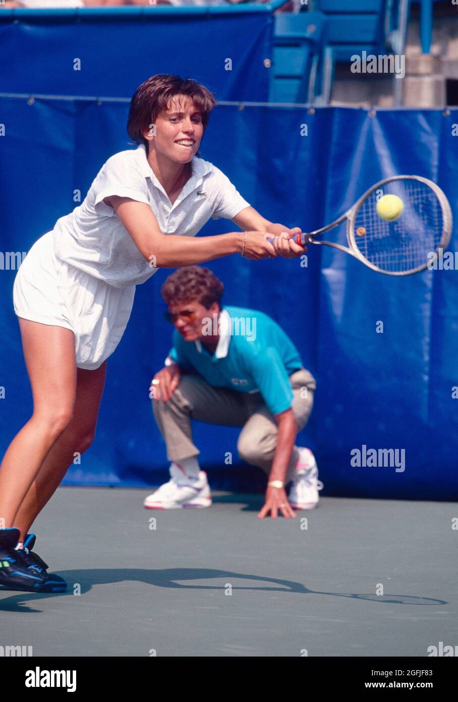 Tennista francese Catherine Mothes-Jobkel, US Open 1991 Foto Stock