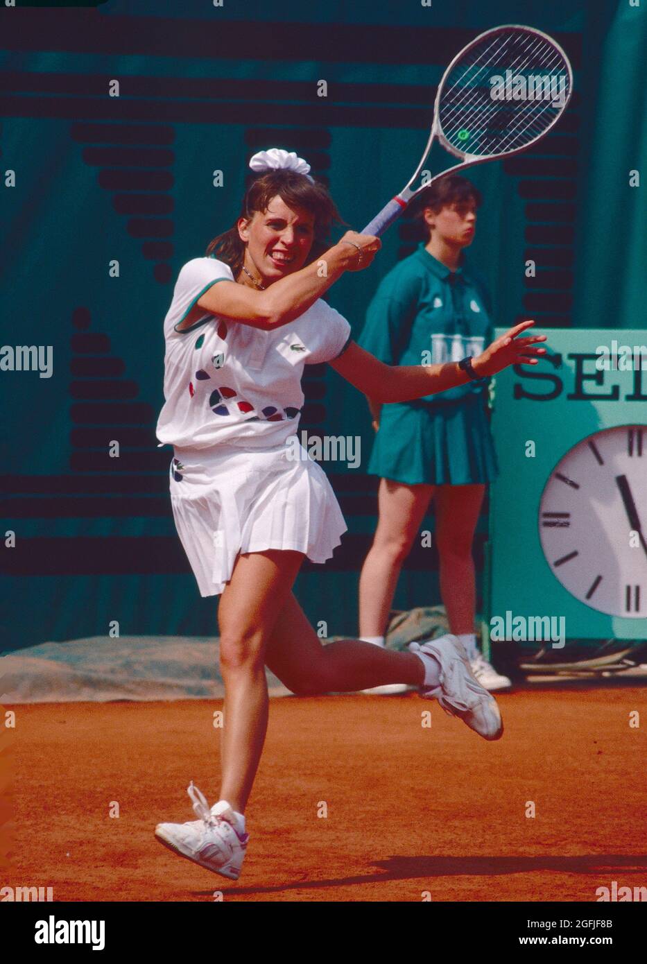 Tennista francese Catherine Mothes-Jobkel, Roland Garros, Francia 1992 Foto Stock