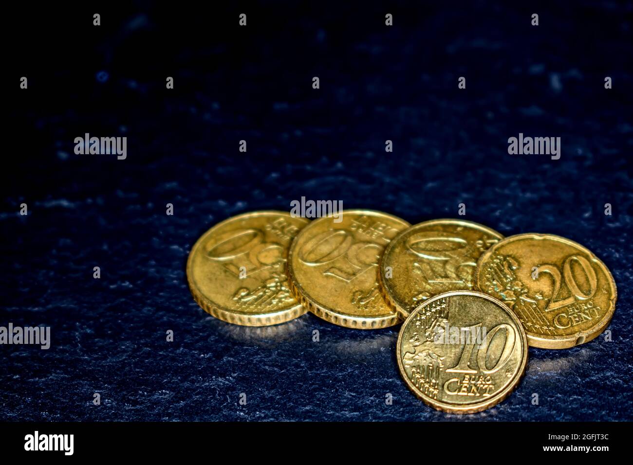 Finanziario : insieme 1,80 € Foto Stock