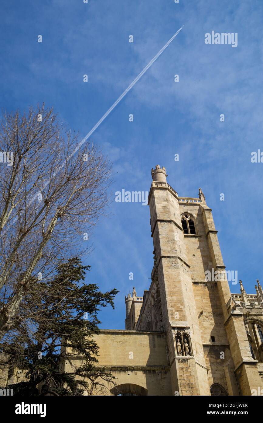 Narbonne (Francia meridionale): Cattedrale di Narbonne ('Cathedrale Saint Just et Saint Pasteur de Narbonne'), registrata come National Historic Landmark (fre Foto Stock