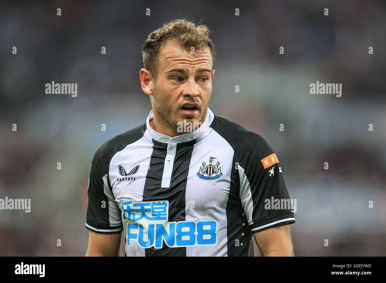 Ryan Fraser #21 di Newcastle United durante la partita a Newcastle, Regno Unito, l'8/25/2021. (Foto di Mark Cosgrove/News Images/Sipa USA) Foto Stock