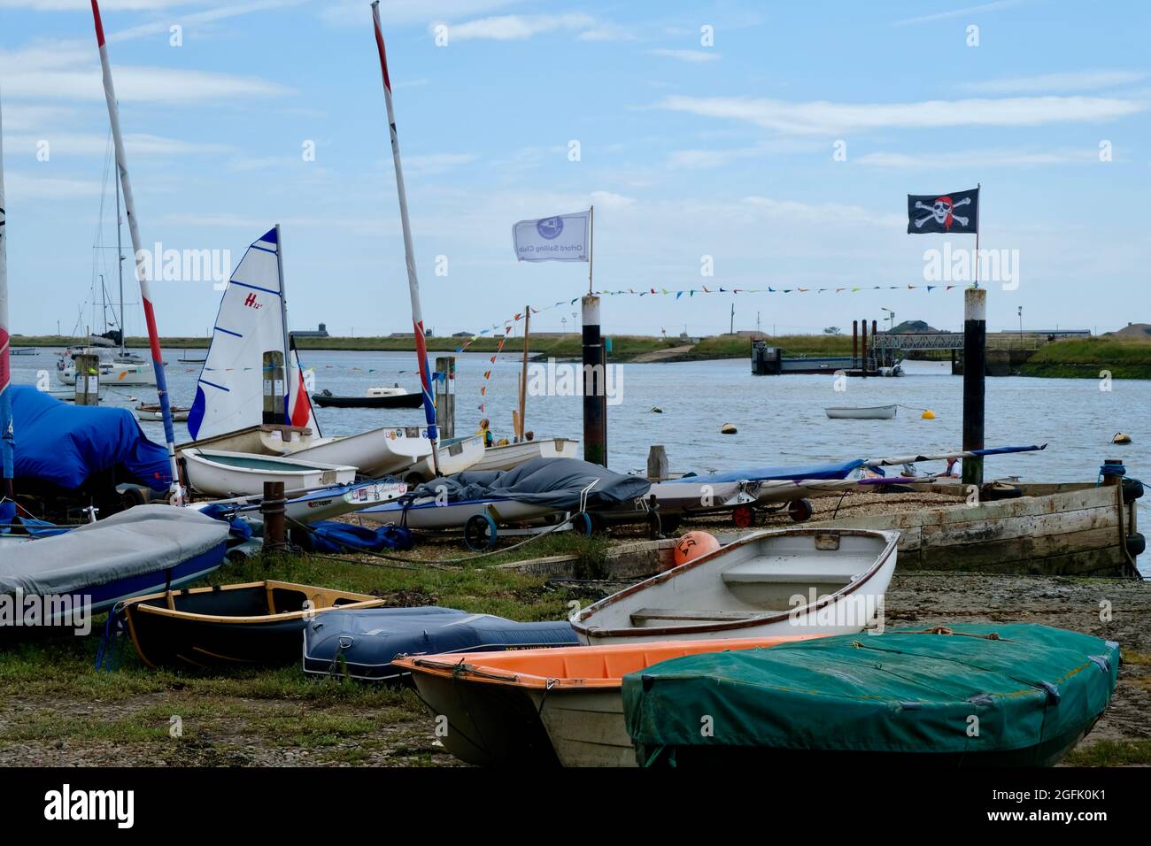 Orford Suffolk Town Quay Foto Stock