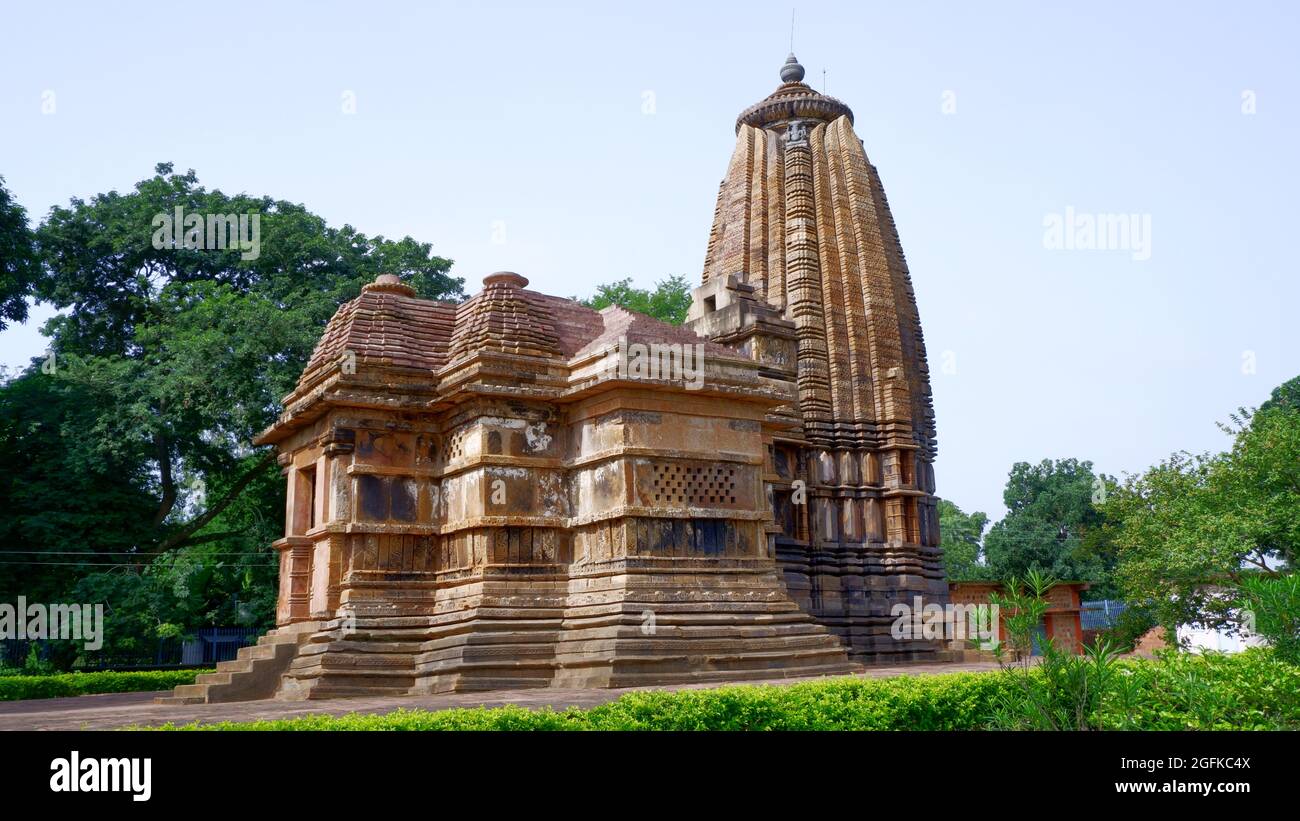 Tempio di Narayanpal, Narayanpal, Chhattisgarh, India. Tempio Vishnu costruito circa 11 ° secolo. Contemporaneo a Khajuraho Foto Stock