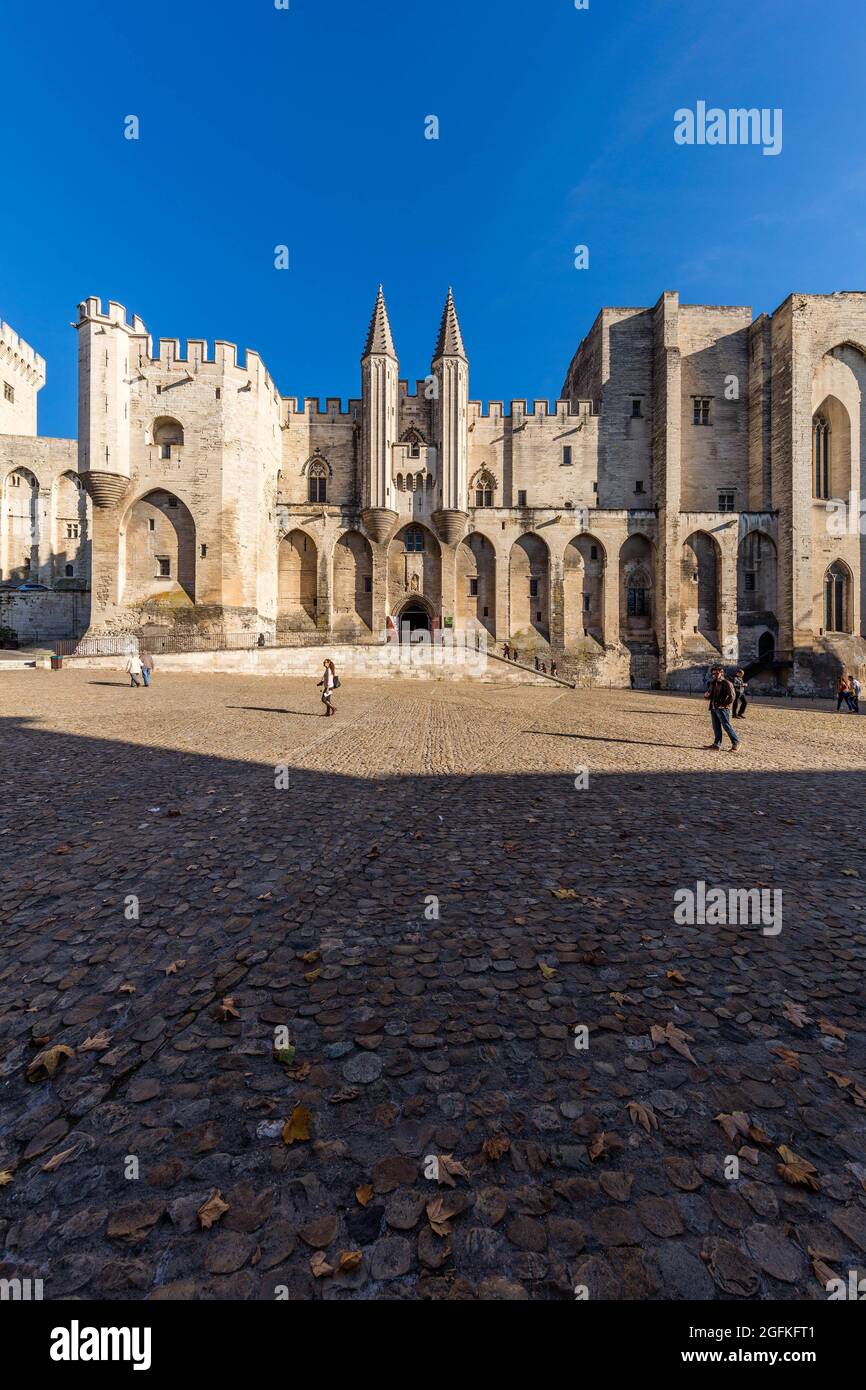 FRANCIA, VAUCLUSE (84) AVIGNONE, PALAIS DES PAPES Foto Stock