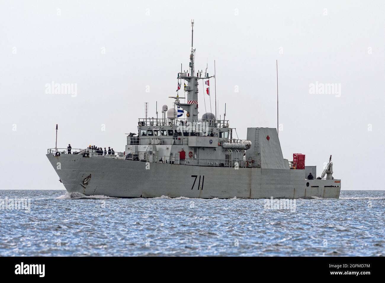 La HMCS Summerside è una nave della difesa costiera marittima gestita dalla Royal Canadian Navy. Foto Stock