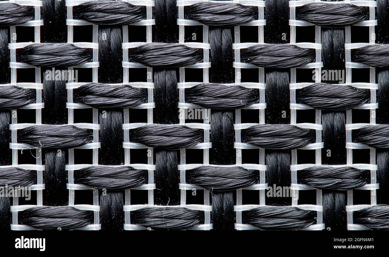 Primo piano di uno sfondo testurizzato in tessuto Foto Stock