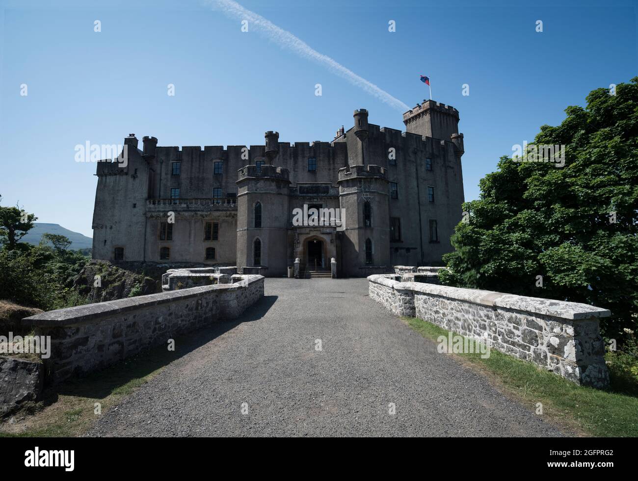 Dunvegan Castello su Skye Foto Stock