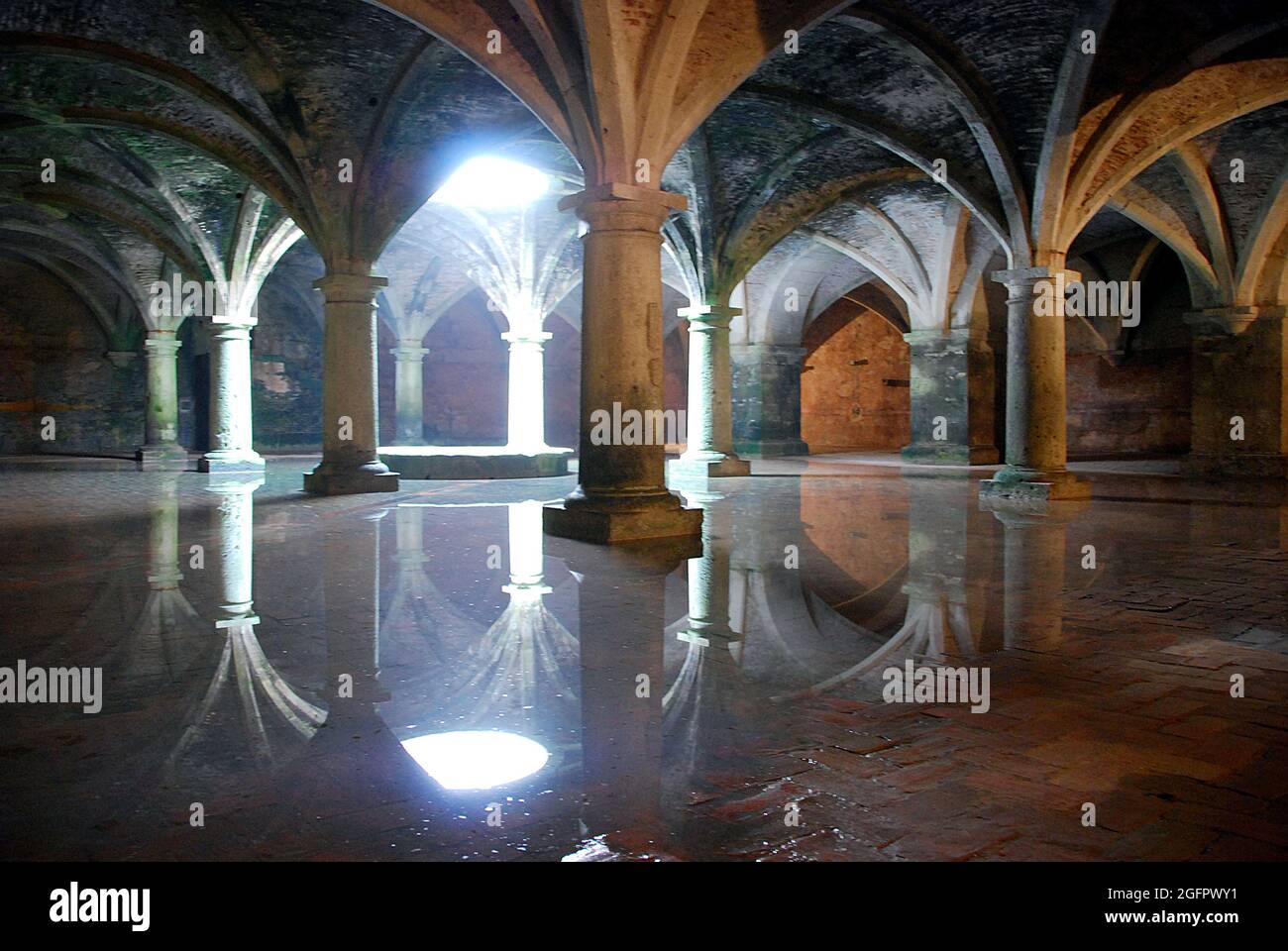 La cisterna portoghese di El Jadida, l'antica Mazagan in Marocco Foto Stock