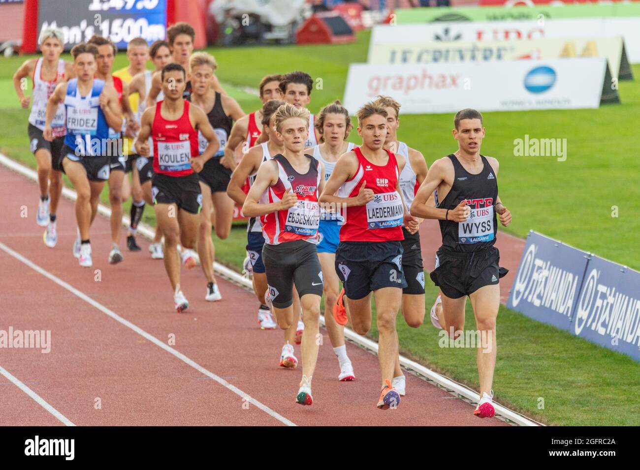 Losanna, Svizzera. 8 maggio 2021. Vista generale degli uomini di 1500 metri durante il Grand-Prix Athletissima IAAF Wanda Diamond League a Losanna 2021 (Foto di Eric Dubost/Pacific Press) Credit: Pacific Press Media Production Corp./Alamy Live News Foto Stock