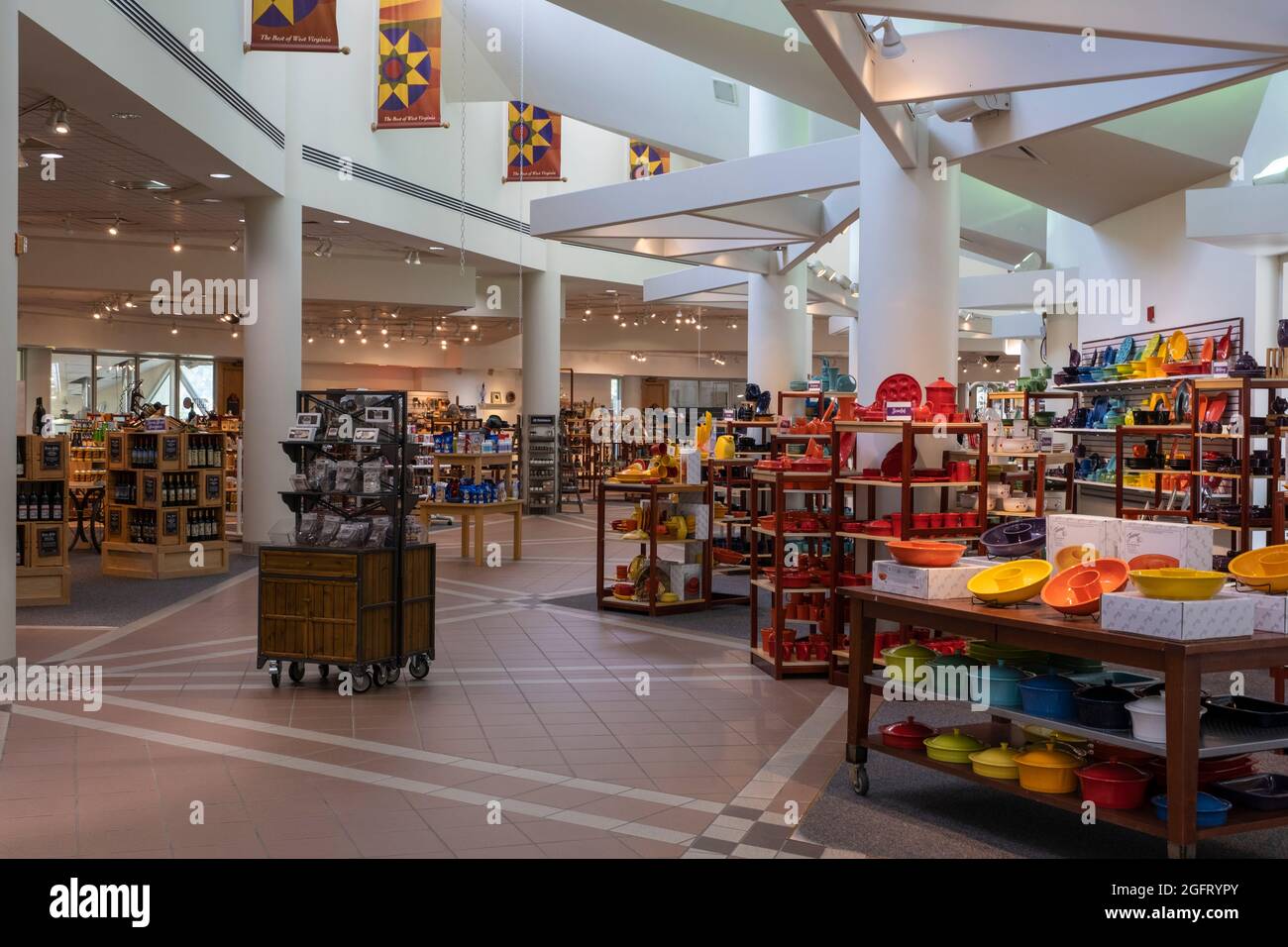 Tamarack, Virginia Occidentale. Caperton Center, Mostra Artigianato e creazioni artistiche di West Virginia Artists. Foto Stock