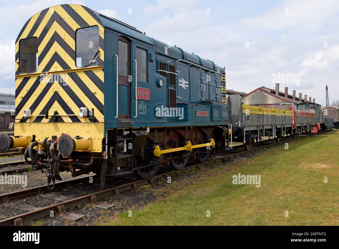 British Rail 08 classe diesel shunter 08604 'Phantom' presso il Didcot Railway Centre Foto Stock