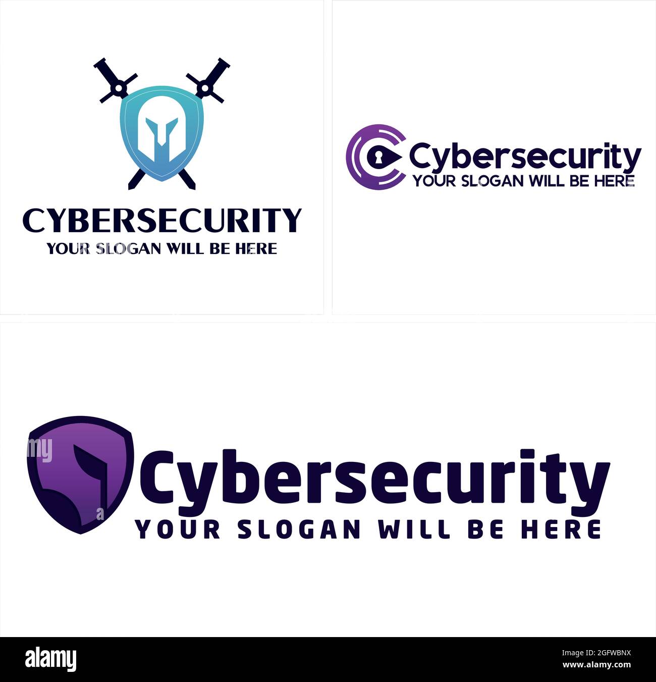 Sicurezza informatica con icona spartana spartana spada e portachiavi cerchio logo tech Illustrazione Vettoriale