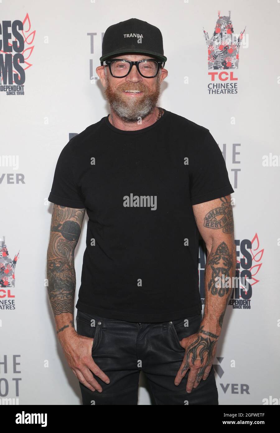 Hollywood, CA. 26 agosto 2021. Buck Angel all'Arte della protesta al 24th Annual Dances with Films Film Festival il 26 agosto 2021 al TCL Chinese Theatre di Hollywood, California. Credit: Faye Sadou/Media Punch/Alamy Live News Foto Stock