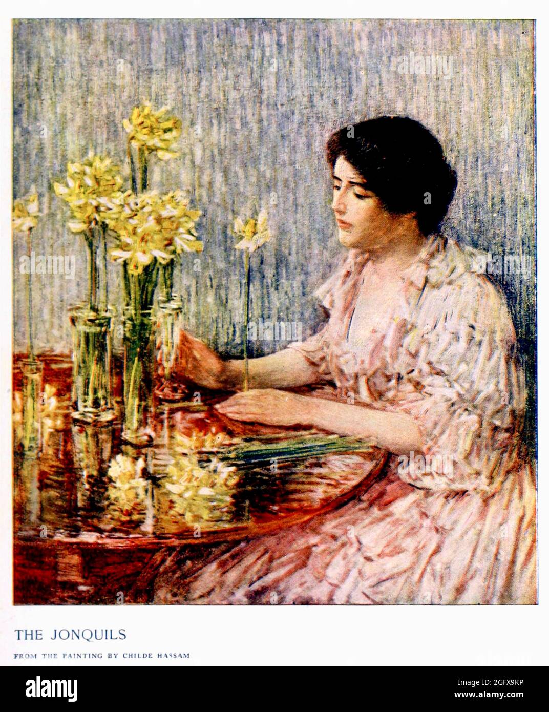 Childe Hassam - The Jonquils - 1904 Foto Stock
