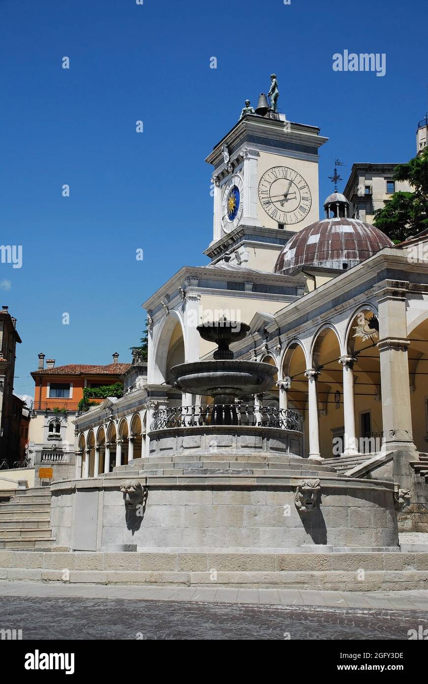 La Loggia rinascimentale di San Giovanni del XVI secolo in Piazza della Liberta, Udine, Italia Foto Stock