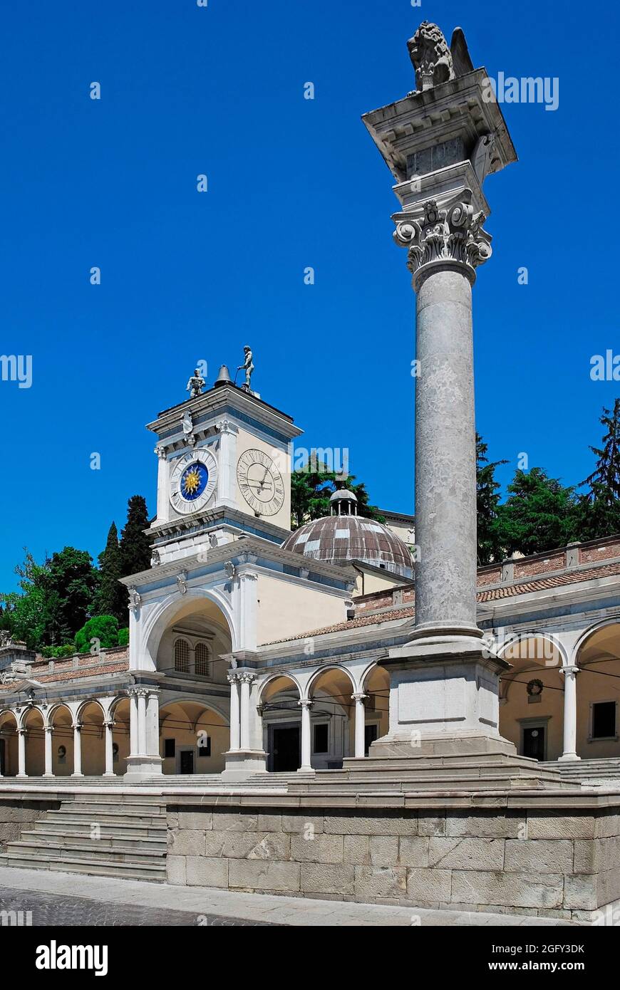 La Loggia rinascimentale di San Giovanni del XVI secolo in Piazza della Liberta, Udine, Italia Foto Stock