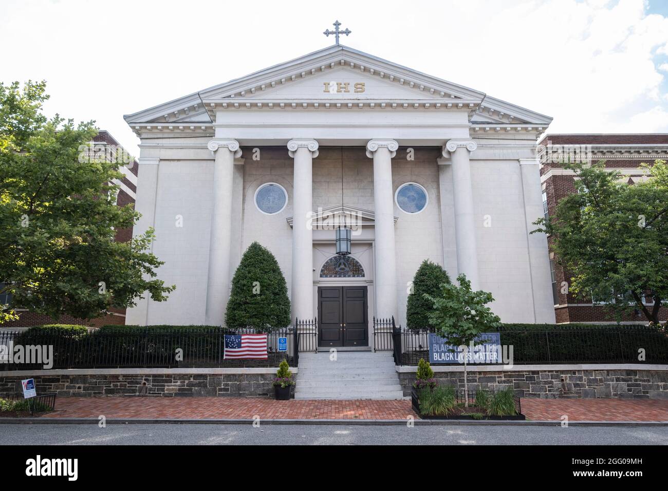 Chiesa cattolica della Santissima Trinità, Georgetown, Washington DC, USA. Foto Stock