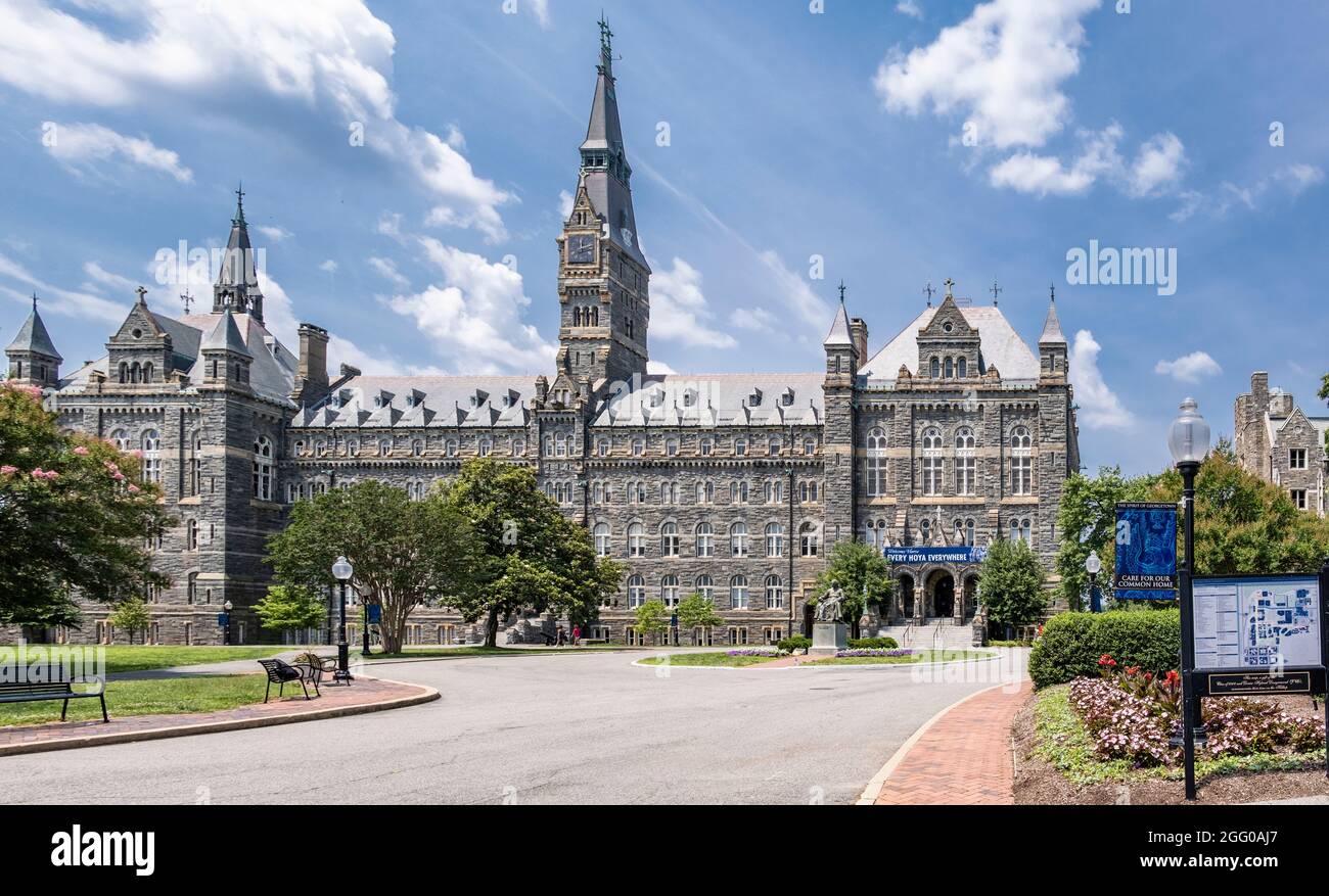 Georgetown University, Healy Hall, Washington, DC, USA. Foto Stock