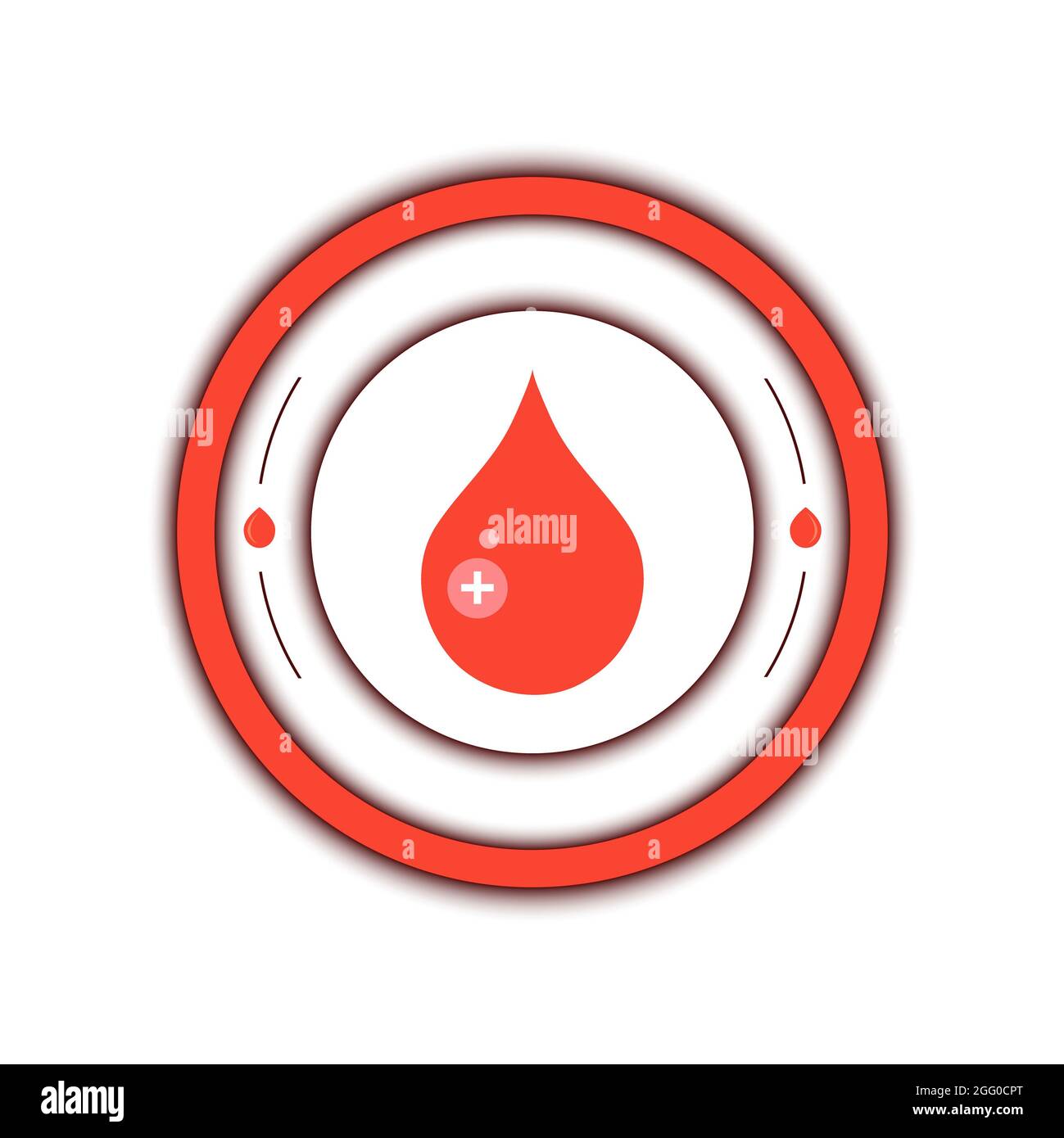 La donazione di sangue, illustrazione concettuale. Foto Stock