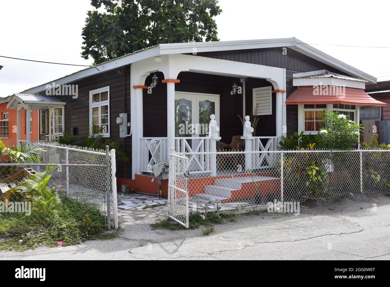 Chattel House nelle Barbados Indie Occidentali Foto Stock