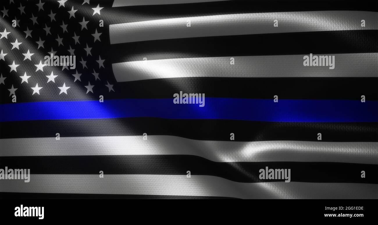 Fregio Polizia Bandiera Sottile Linea Blu Americana 12x18 Pollici - Doppia  Bandiera Bianco/Nero, In Poliestere, Per Mostrare Supporto Bandiera Polizia  Americana, image size:1300x775