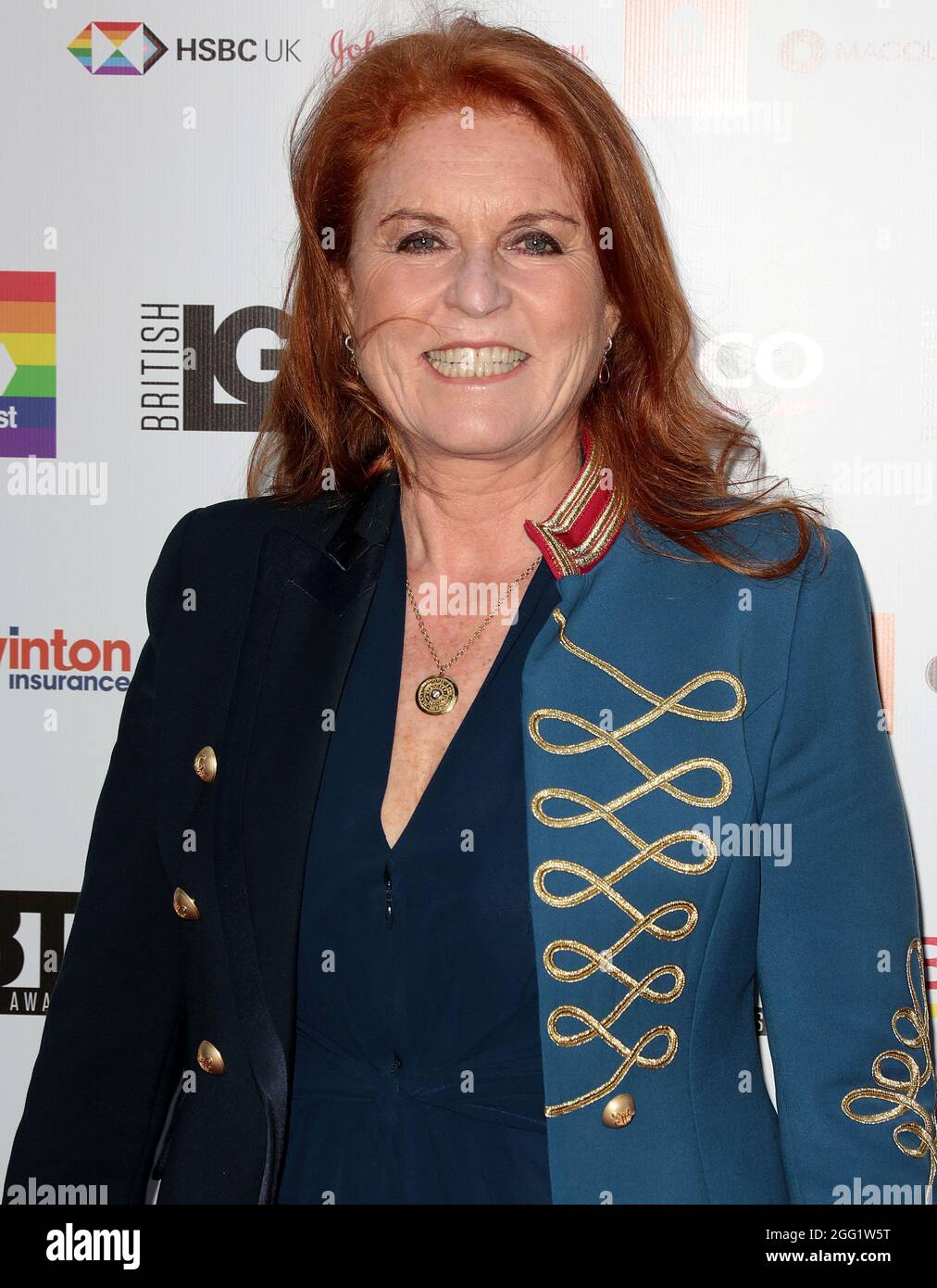 27 agosto 2021 - Londra, Inghilterra, Regno Unito - Sarah Ferguson, Duchessa di York alla British LGBT Awards 2021, The Brewery di Londra Foto Stock