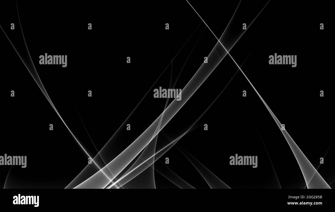 Sfondo astratto 4k bianco grigio bianco monocromatico chiaro nero onde e linee Foto Stock