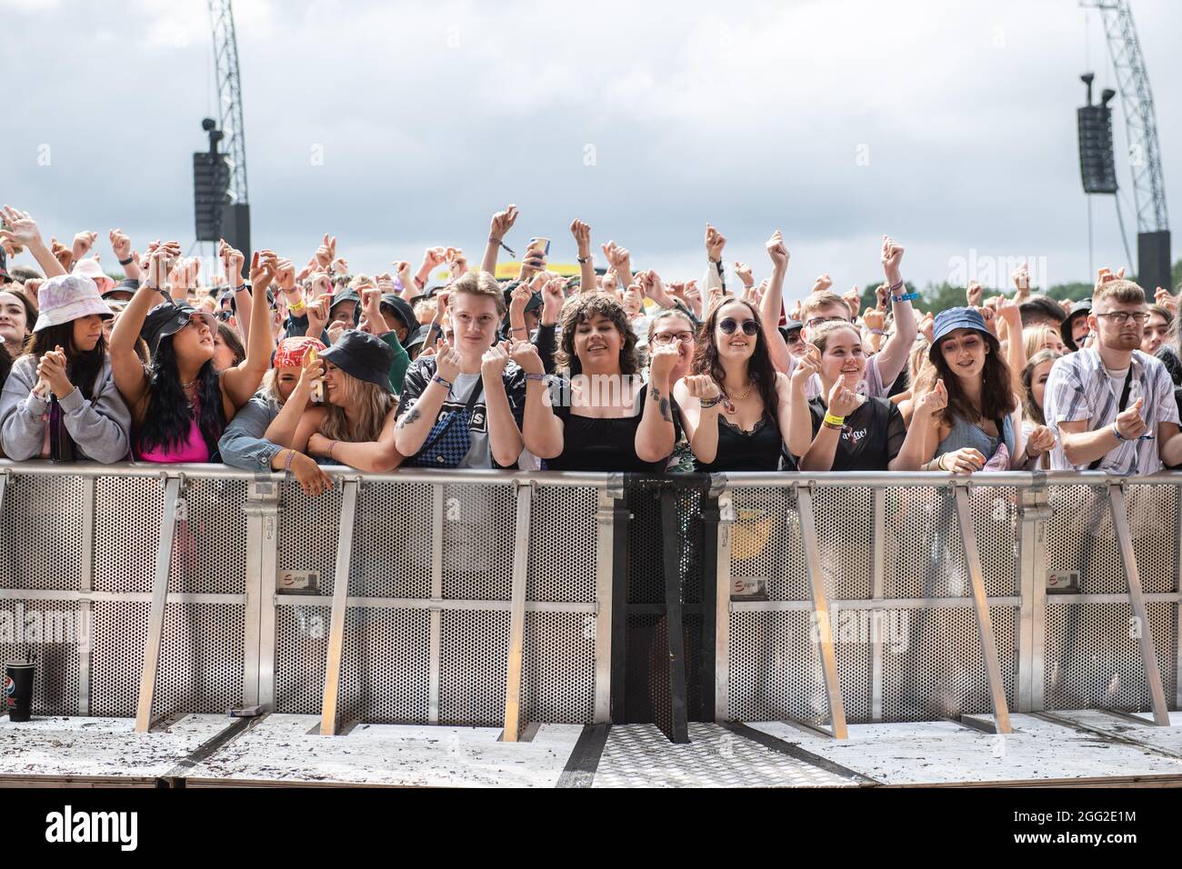 Leeds, Regno Unito, 27 agosto 2021. Foto dei festeggiamenti al Leeds Festival. Credit Katja Ogrin/Alamy Foto Stock