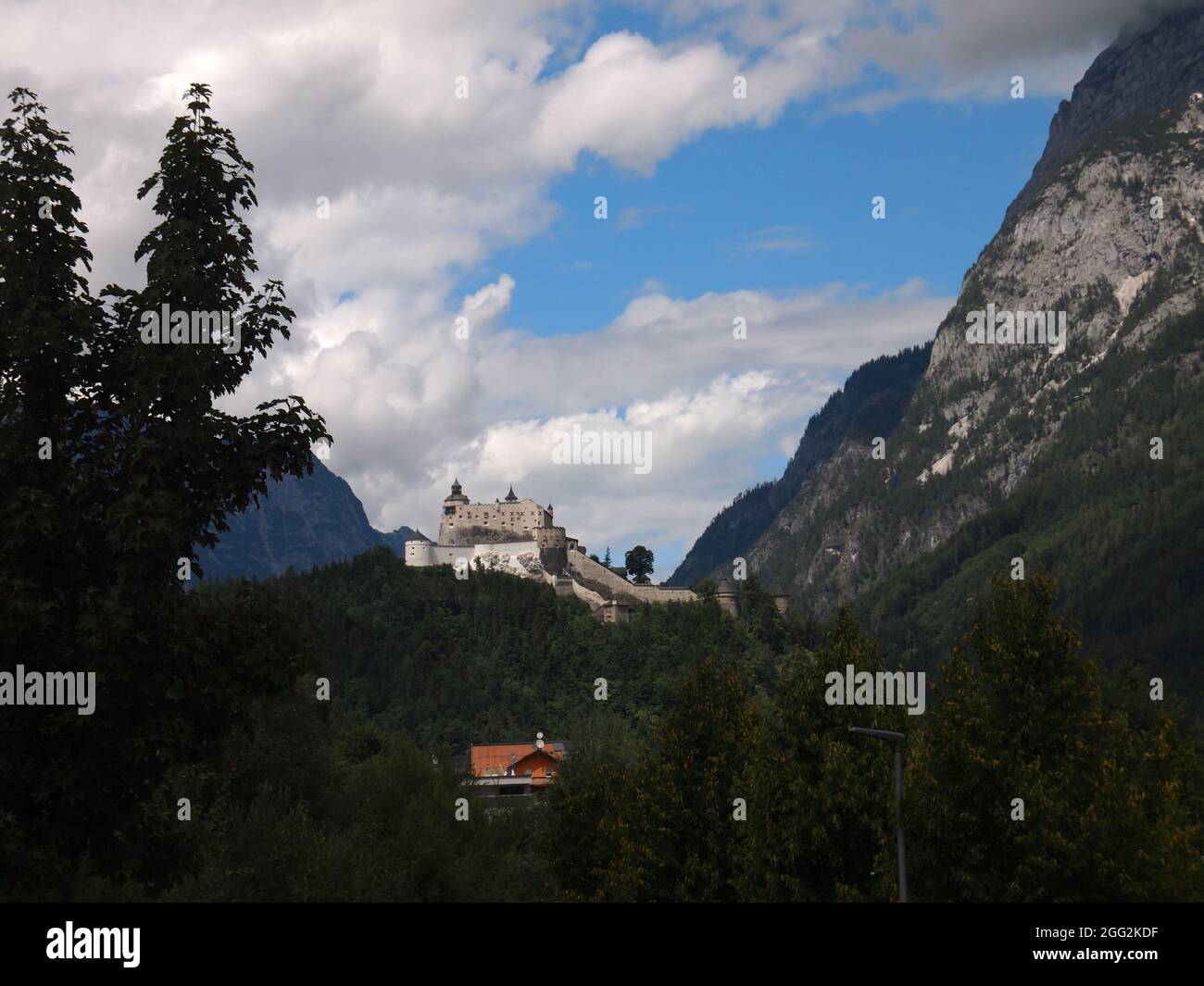 Castello di Hohenwerfen (Werfen, distretto di St. Johann im Pongau, Salisburgo, Austria) Foto Stock