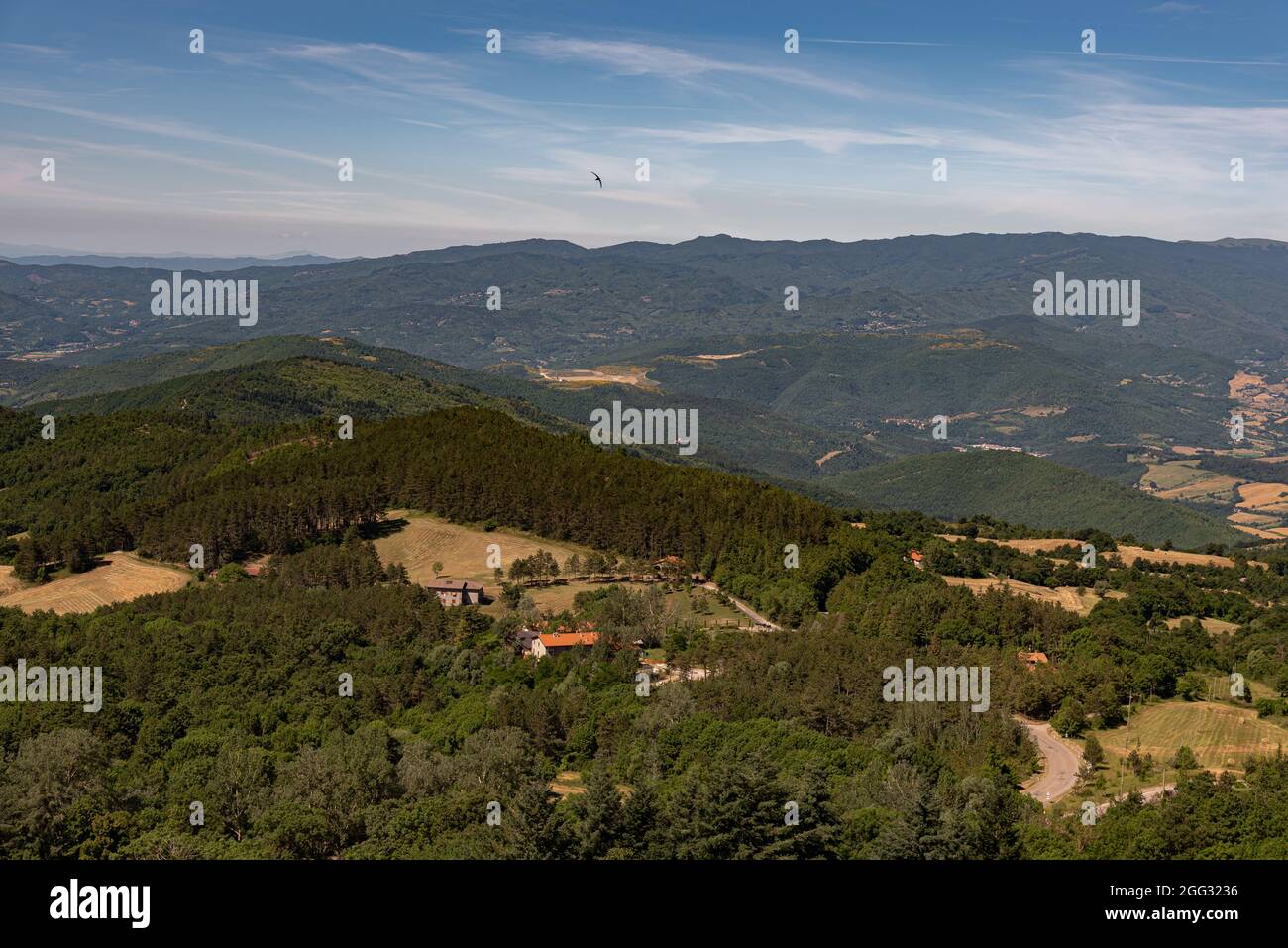 La Toscana è una regione dell'Italia centrale. Il territorio della regione è vario, e comprende gli aspre Appennini, le spiagge dell'isola d'Elba in t Foto Stock