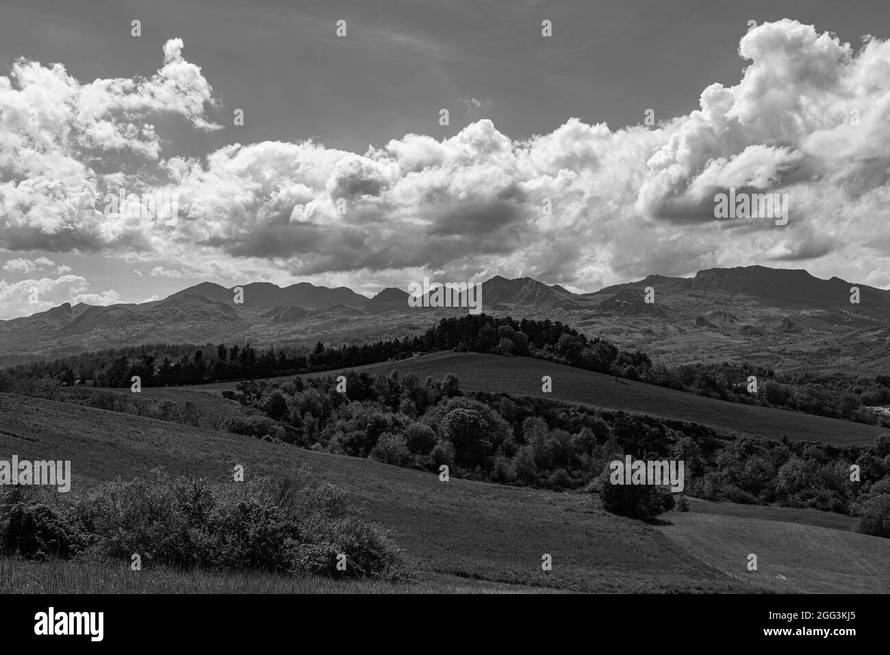 Abruzzo. Splendida vista primaverile su una delle regioni più belle d'Italia. Foto Stock