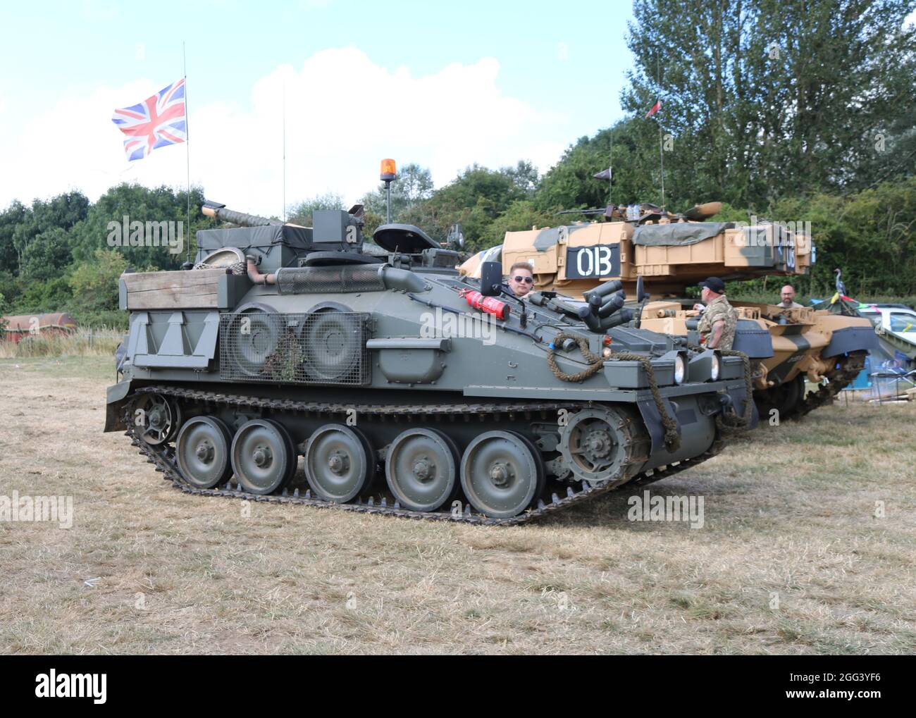 Tanks, Trucks and fireworpower Show 2021 - Military Tank - CVR(T) Samson Personnel Carrier. Foto Stock