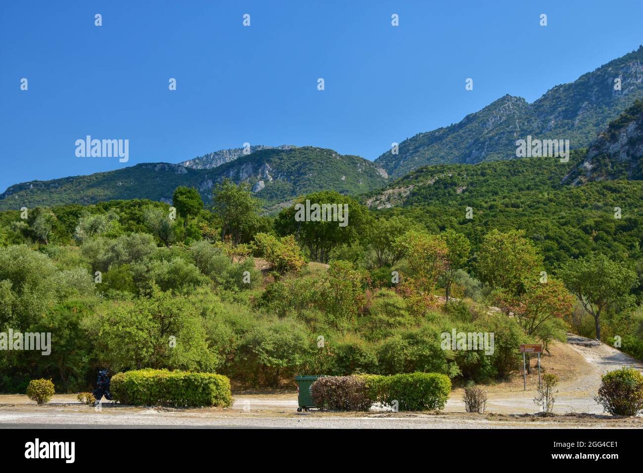 Thermopylae, Grecia, dove è avvenuta la battaglia di Thermopylae Foto Stock