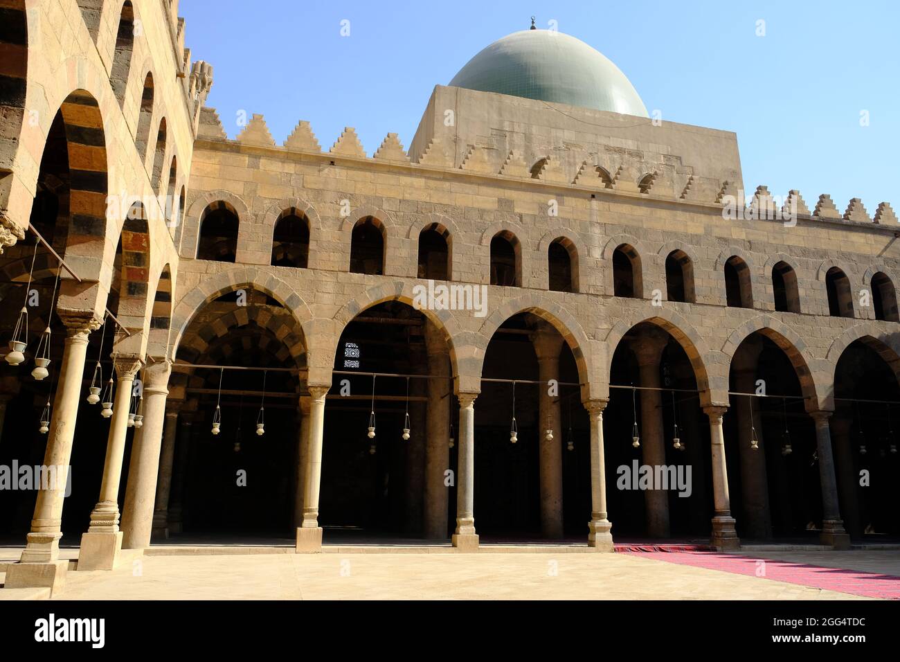 Egitto Cairo - cortile di al-Nasser Mohammed Ibn Kalawoun Foto Stock