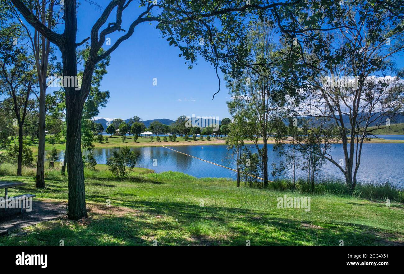 Il bacino del lago Somerset nella regione del Somerset nel Queensland sudorientale, Australia. Proveniente dal fiume Stanley, fornisce potabili Foto Stock