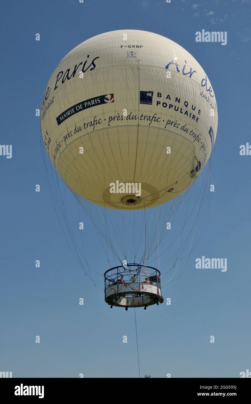 FRANCIA. PARIGI (75) 15E ARR. LA MONGOLFIERA DI PARK ANDRE CITROEN Foto Stock