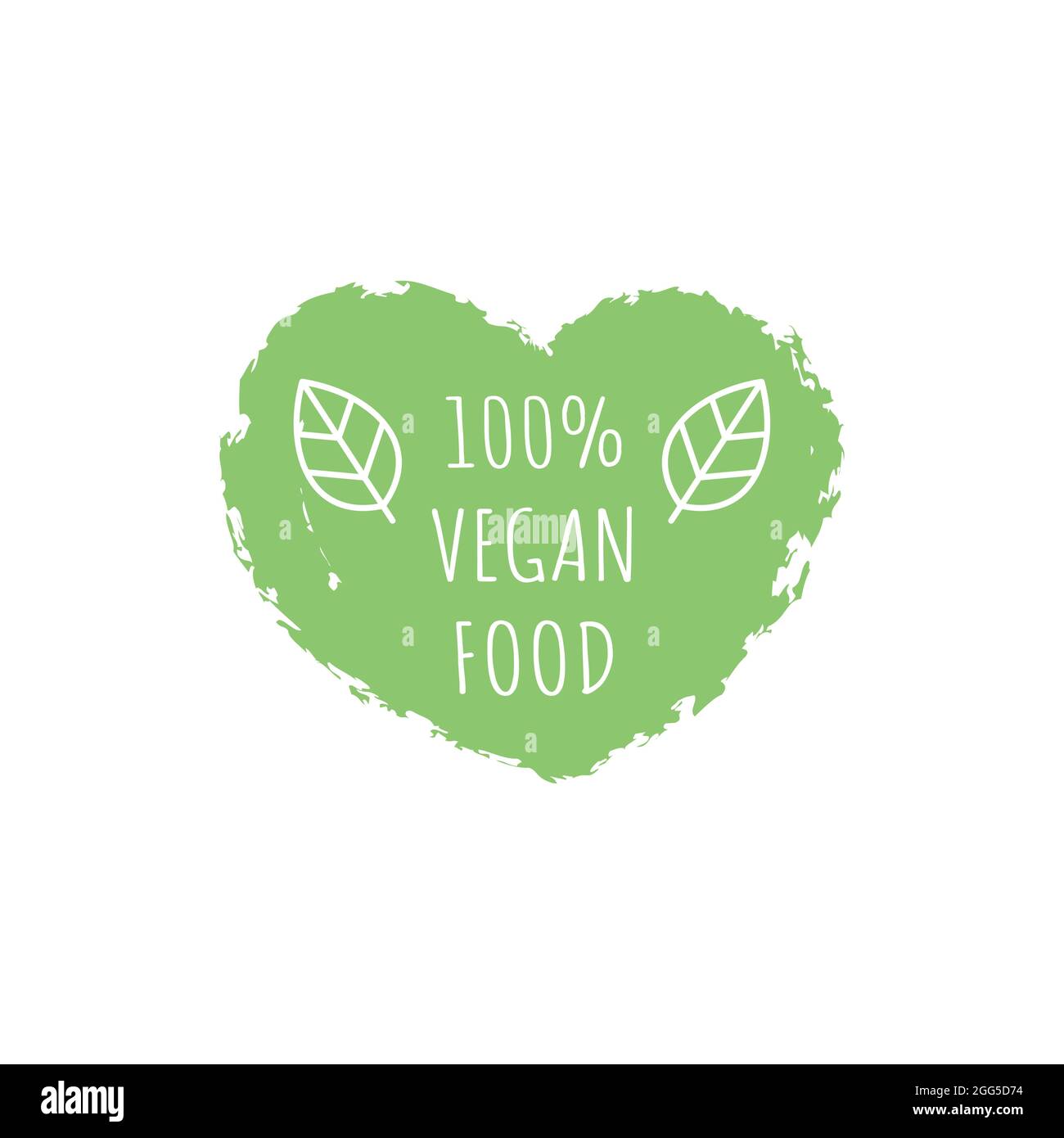 Set di icone per etichette vettoriali per alimenti e prodotti vegani. set di adesivi con cerchio vegano al 100%. Illustrazione Vettoriale
