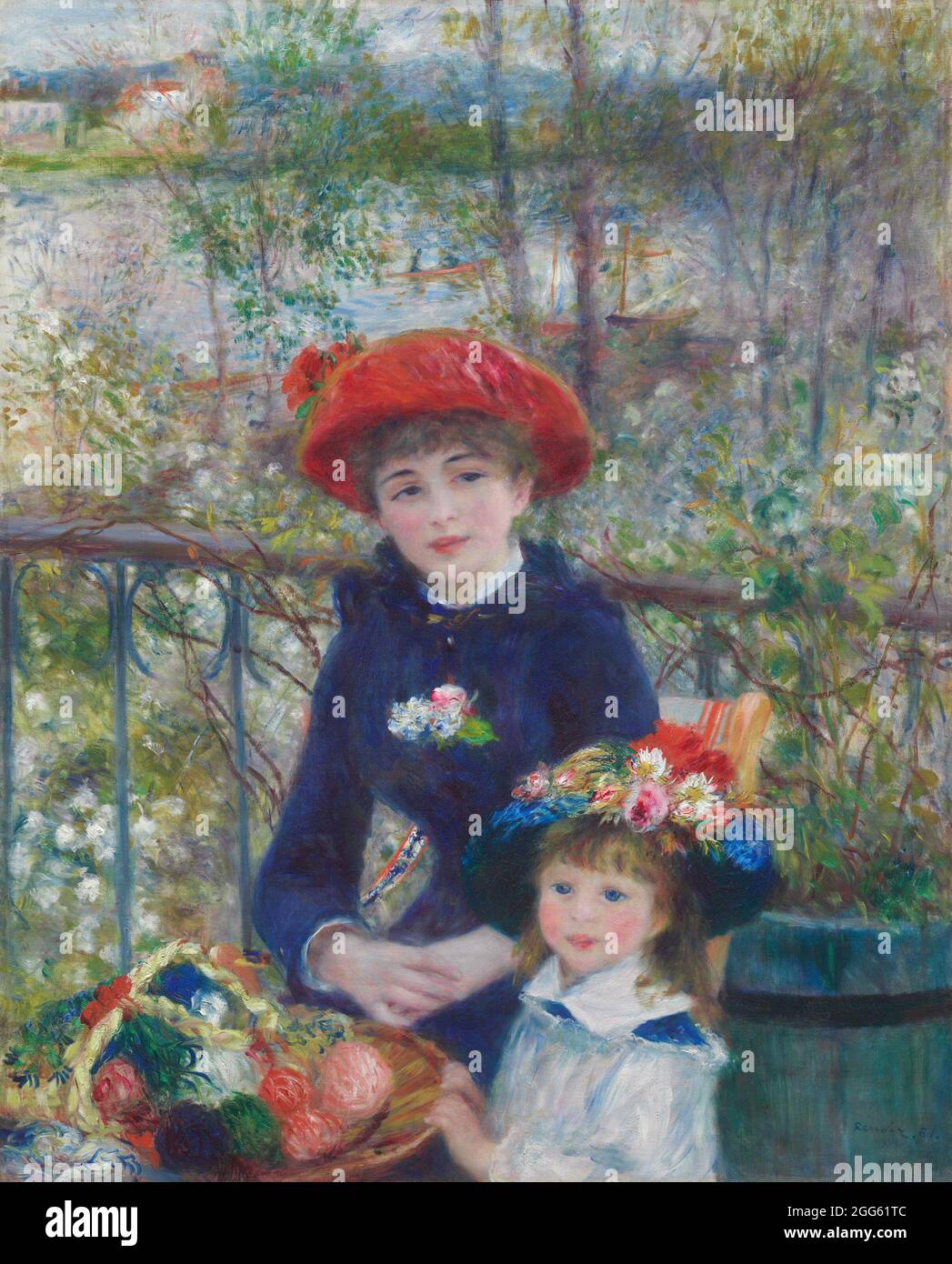Due Sorelle (sulla terrazza) 1881 Pierre-Auguste Renoir Foto Stock