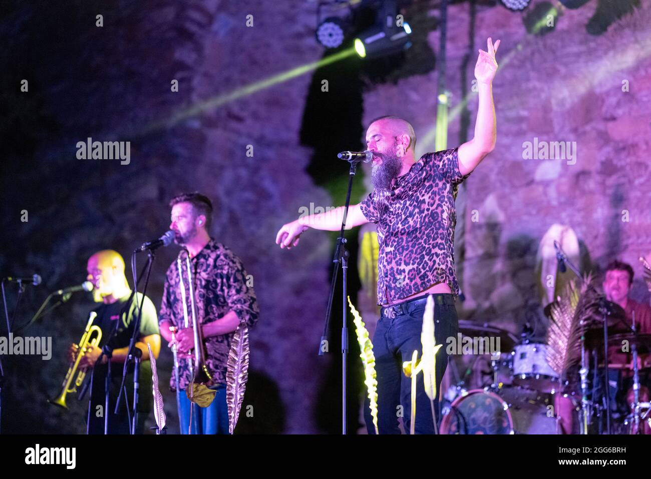 Almunecar, Spagna, 28 Agosto 2021, Eskorzo - Live in Concert © ifnm press / Alamy Live News Foto Stock