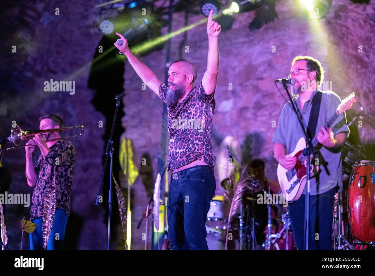 Almunecar, Spagna, 28 Agosto 2021, Eskorzo - Live in Concert © ifnm press / Alamy Live News Foto Stock