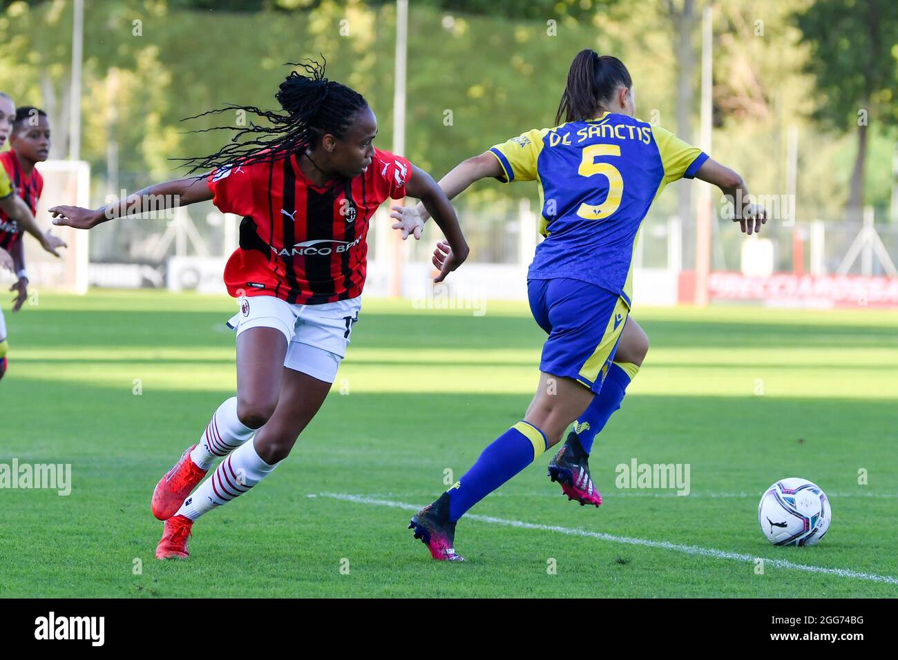 Milano, Italia. 29 agosto 2021. Durante la serie femminile UNA partita tra AC Milan e Hellas Verona al Vismara Sports Center di Milano, Italia credito: SPP Sport Press Photo. /Alamy Live News Foto Stock