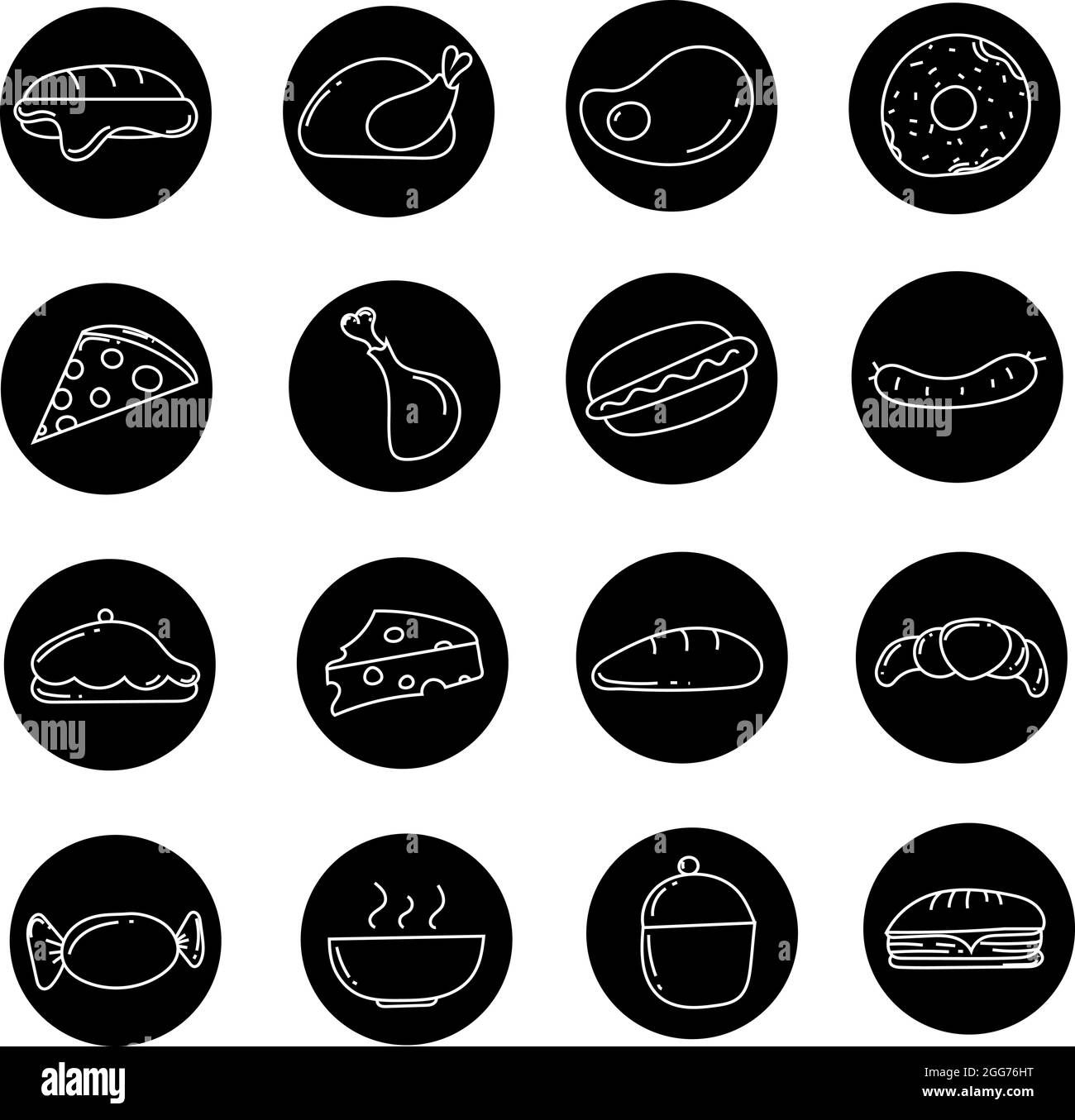 Ristorante cibo, icona illustrazione, vettore su sfondo bianco Illustrazione Vettoriale